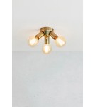 Scandinavian style ceiling lamps - Markslojd MAZZO Ceiling 3L Antique Brass 108550 - product 2