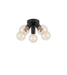 Scandinavian style ceiling lamps - Markslojd MAZZO Ceiling 5L Black 108552 - product 1