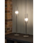 Scandinavian style table lamps - Markslojd TUBO Table 1L 50cm Satin Nickel/Transparent 108557 - product 4