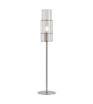 Scandinavian style table lamps - Markslojd TUBO Table 1L 65cm Satin Nickel/Transparent 108558 - product 1