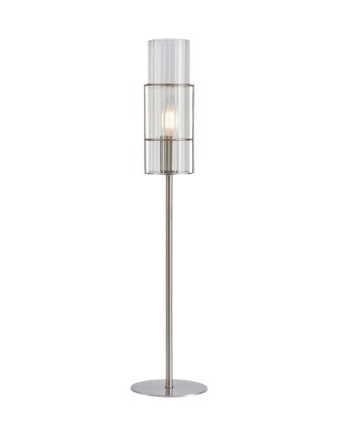 Markslojd TUBO Table 1L 65cm Satin Nickel/Transparent 108558