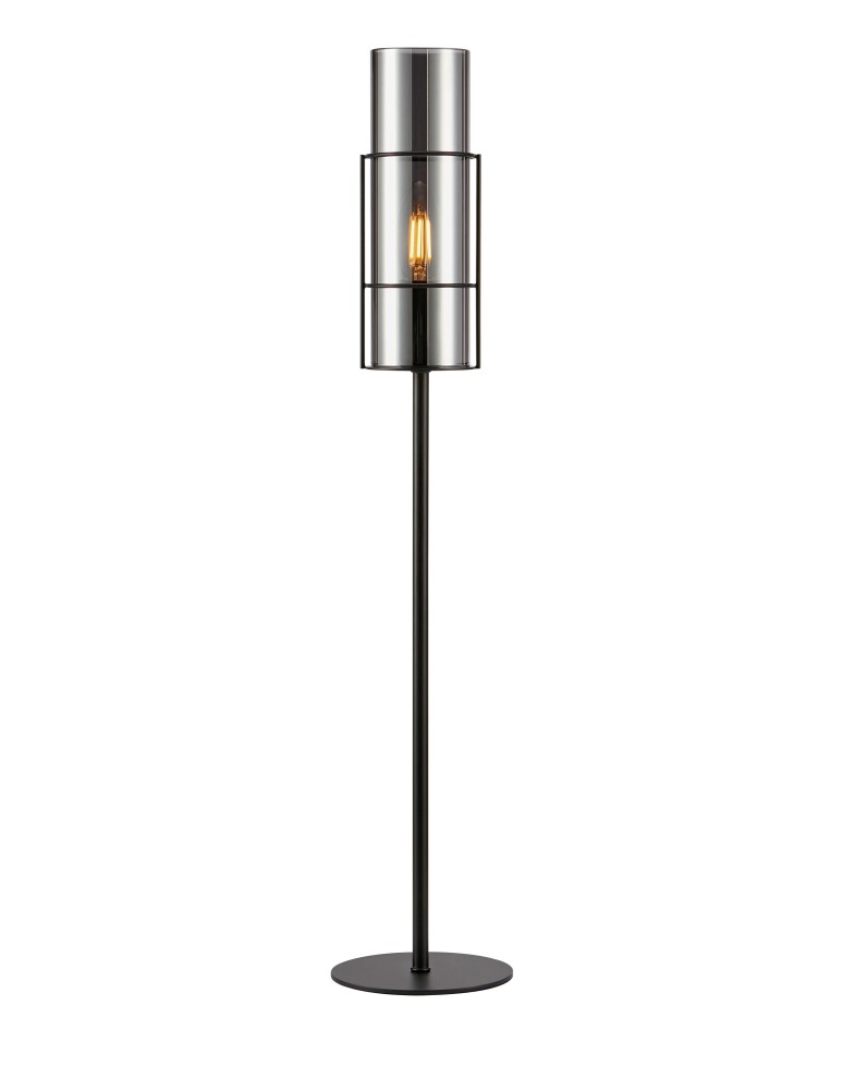Scandinavian style table lamps - Markslojd TORCIA Table 1L 65cm Black/Smoky 108560 - product kolory-swiatla.pl 1