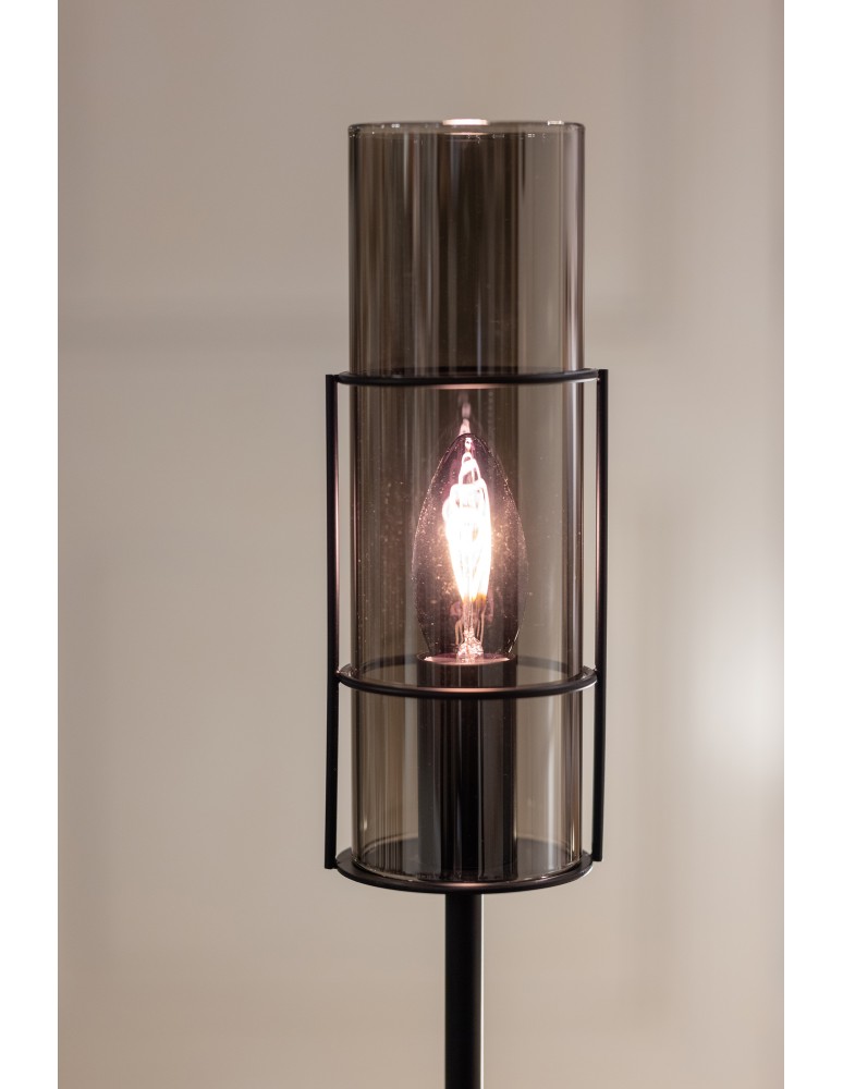 Scandinavian style table lamps - Markslojd TORCIA Table 1L 65cm Black/Smoky 108560 - product kolory-swiatla.pl 3