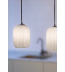 Pendant lamps on a strip - Markslojd CAVA Hanging 3L Line Black/White 108563 - product 3