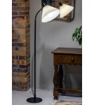 Floor lamps for reading - Markslojd MIRA Floor 1L Black/White Broken 108568 - product 2