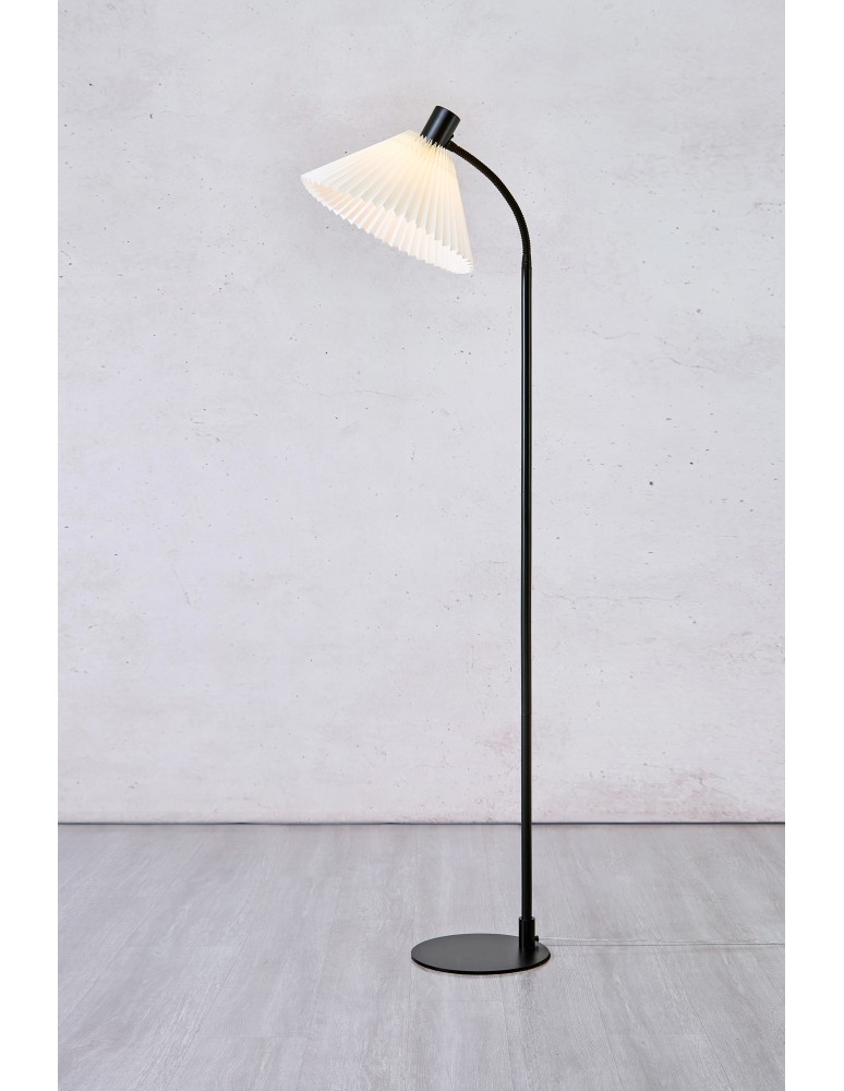 Floor lamps for reading - Markslojd MIRA Floor 1L Black/White Broken 108568 - product kolory-swiatla.pl 4