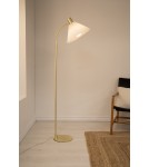 Floor lamps for reading - Markslojd MIRA Floor 1L Brushed Brass/White 108569 - product 2