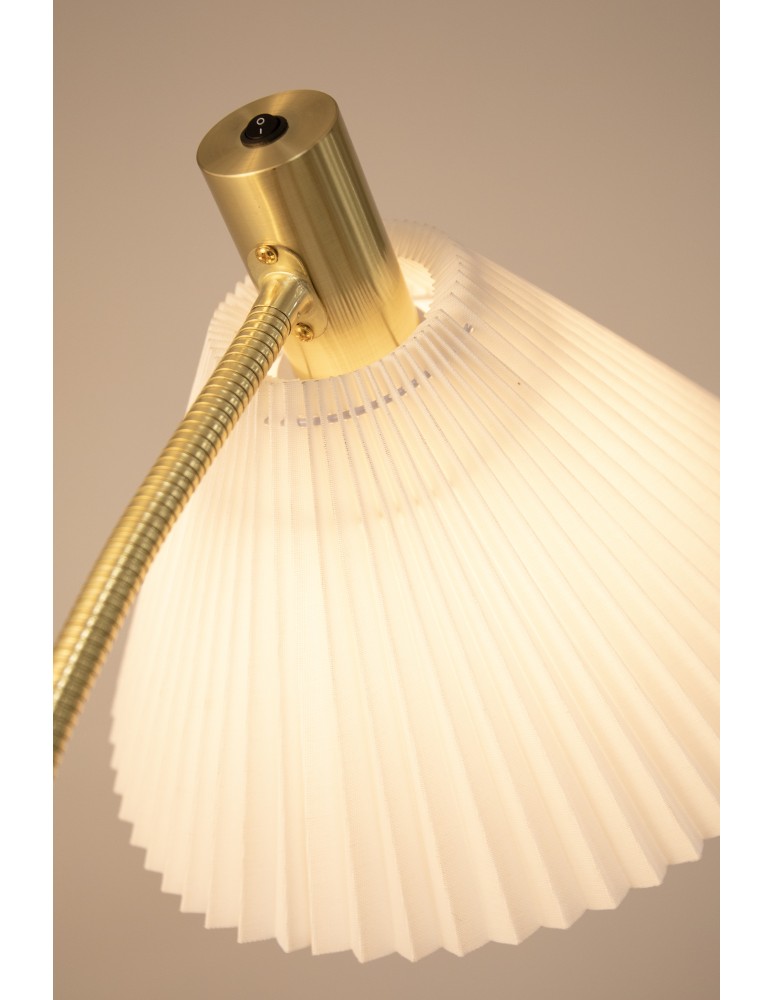Floor lamps for reading - Markslojd MIRA Floor 1L Brushed Brass/White 108569 - product kolory-swiatla.pl 3