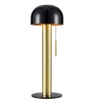 Scandinavian style table lamps - Markslojd COSTA Table 1L Black/Brushed Brass 108576 - product 1