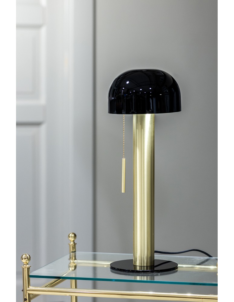 Scandinavian style table lamps - Markslojd COSTA Table 1L Black/Brushed Brass 108576 - product kolory-swiatla.pl 2