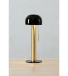 Scandinavian style table lamps - Markslojd COSTA Table 1L Black/Brushed Brass 108576 - product 3