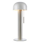 Scandinavian style table lamps - Markslojd COSTA Table 1L Satin Nickel/White 108577 - product 1