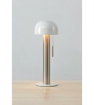 Scandinavian style table lamps - Markslojd COSTA Table 1L Satin Nickel/White 108577 - product 3