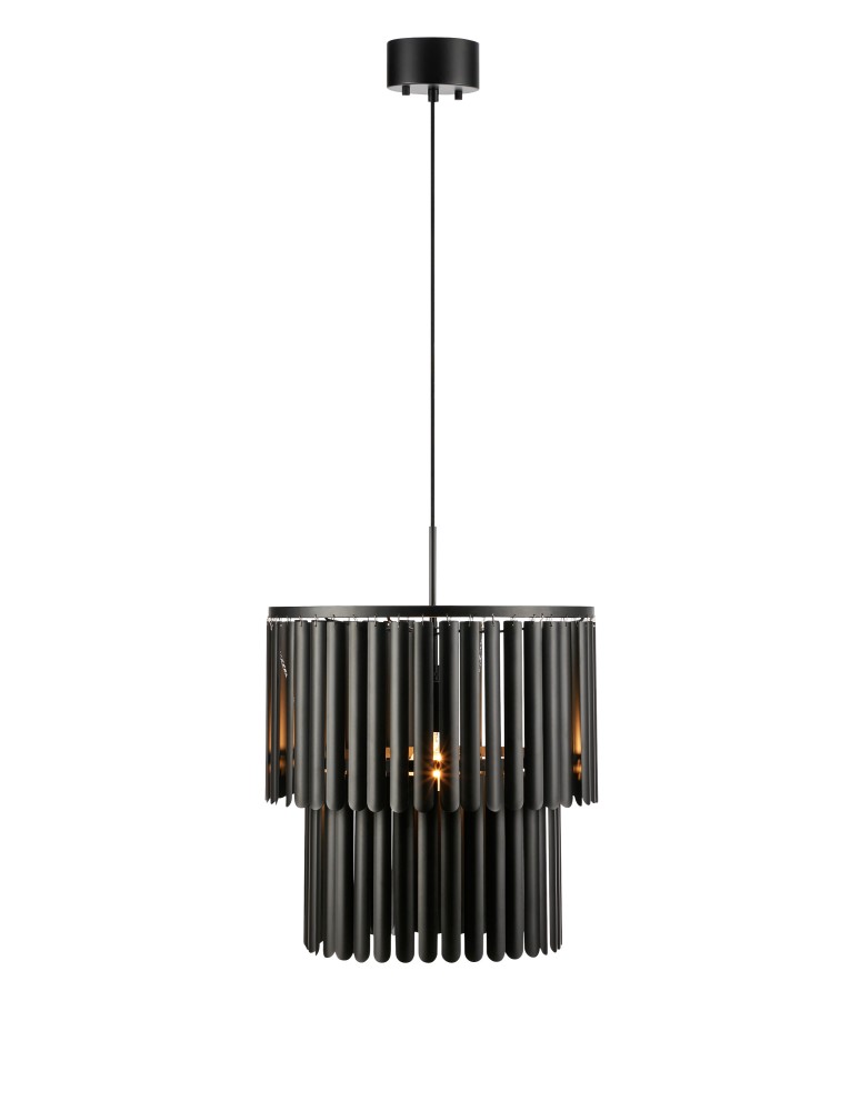 Boho pendant lamps - Markslojd VIENTO Pendant 1L Matte Black 108581 - product kolory-swiatla.pl 1