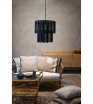 Boho pendant lamps - Markslojd VIENTO Pendant 1L Matte Black 108581 - product 2