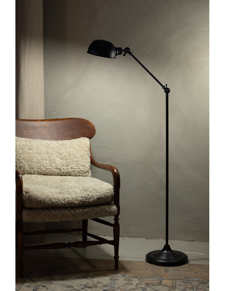 Broken floor lamps - Markslojd PORTLAND Floor 1L Black 108586 - product kolory-swiatla.pl 2
