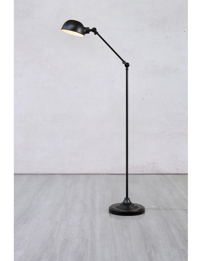 Broken floor lamps - Markslojd PORTLAND Floor 1L Black 108586 - product kolory-swiatla.pl 4