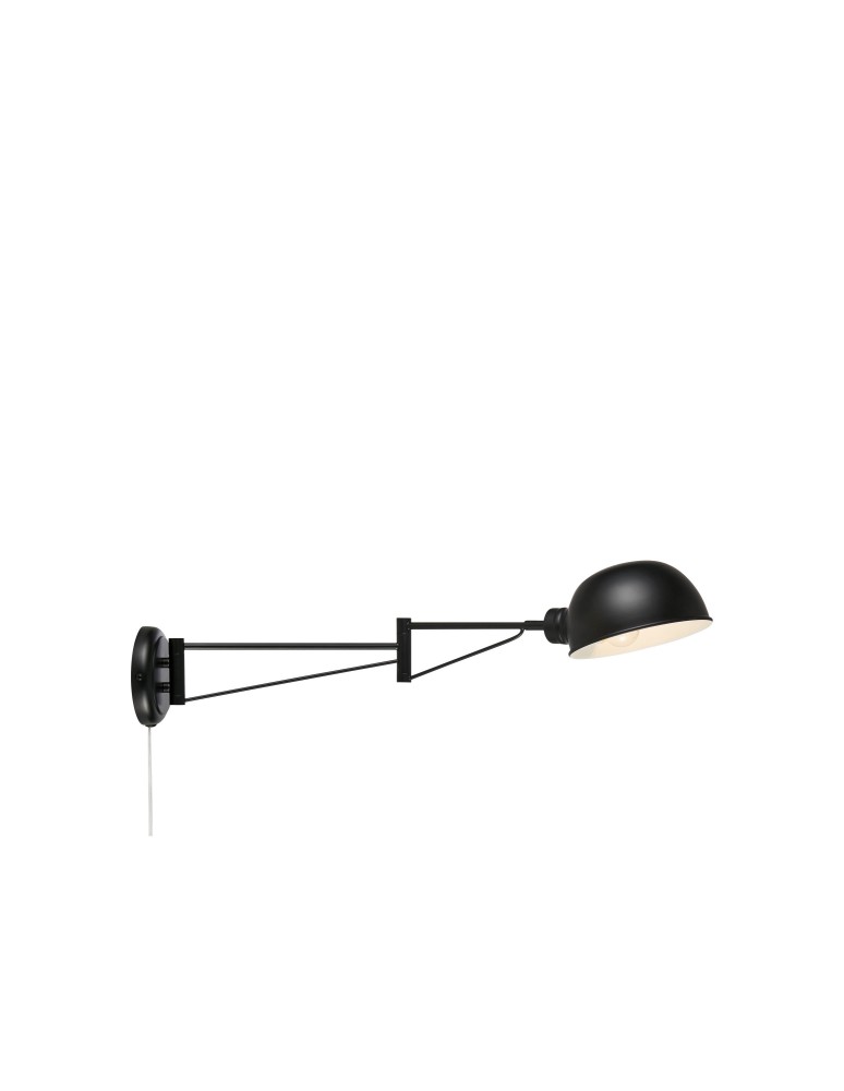 Cantilever wall lamps - Markslojd PORTLAND Wall mounted 1L Black 108587 - product kolory-swiatla.pl 1