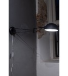 Cantilever wall lamps - Markslojd PORTLAND Wall mounted 1L Black 108587 - product 2