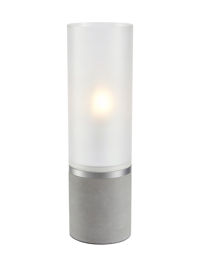 Scandinavian style table lamps - Markslojd MOLO Table 1L 40cm Grey/Frosted 108593 - product kolory-swiatla.pl 1