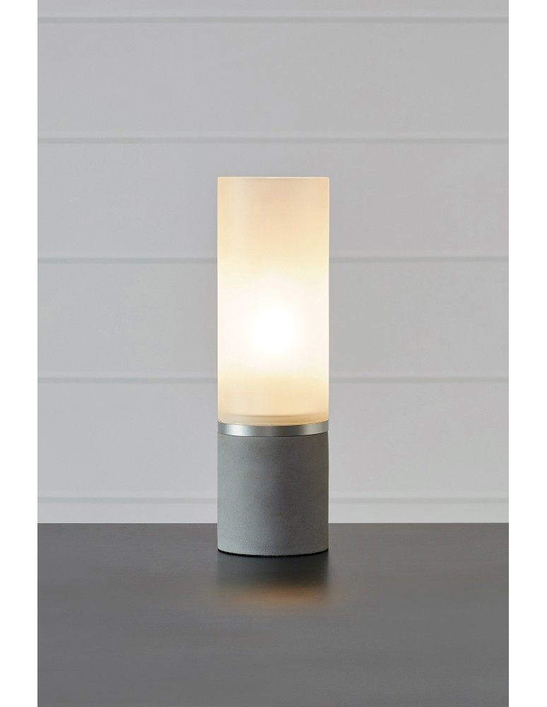 Scandinavian style table lamps - Markslojd MOLO Table 1L 40cm Grey/Frosted 108593 - product kolory-swiatla.pl 2
