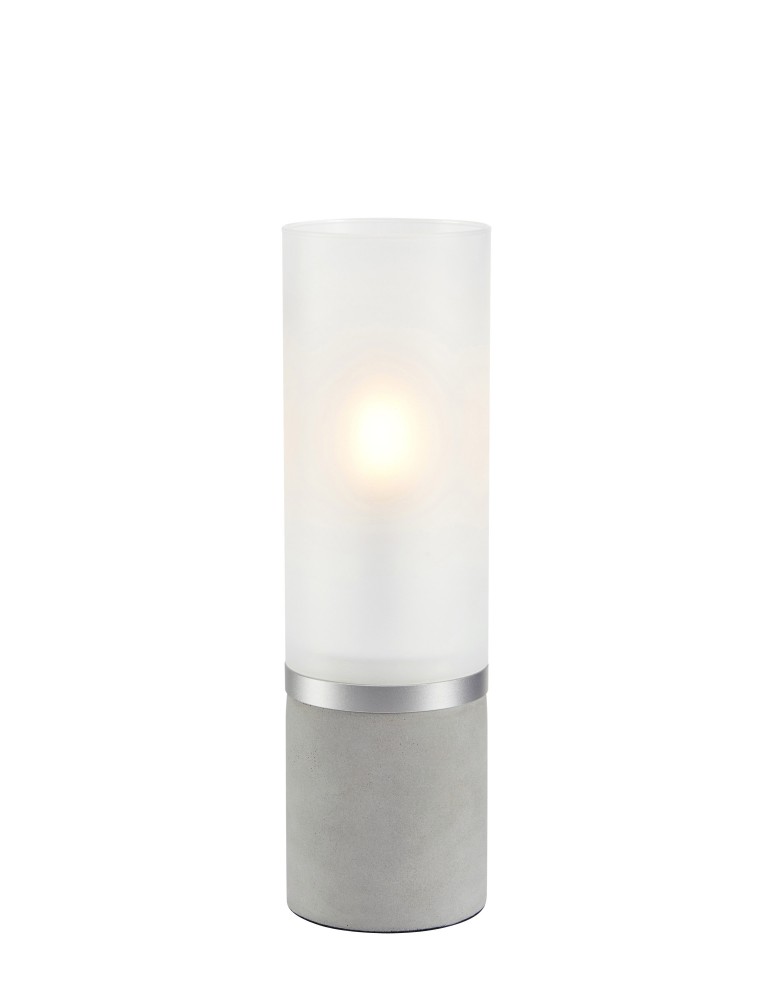 Scandinavian style table lamps - Markslojd MOLO Table 1L 30cm Grey/Frosted 108594 - product kolory-swiatla.pl 1