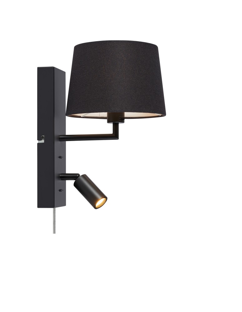 Wall lamps for bedrooms - Markslojd COMO Wall Mounted 2L Black 108595 - product kolory-swiatla.pl 1