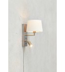 Wall lamps for bedrooms - Markslojd COMO Wall Mounted 2L Steel/White 108596 - product 2