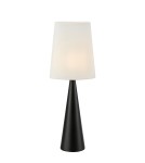 Scandinavian style table lamps - Markslojd CONUS Table 1L Black/White Broken 108597 - product 1
