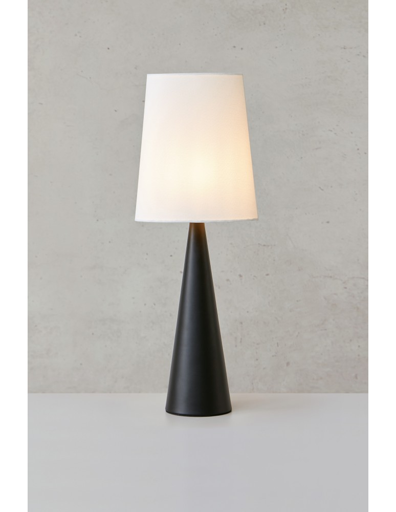 Scandinavian style table lamps - Markslojd CONUS Table 1L Black/White Broken 108597 - product kolory-swiatla.pl 3