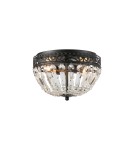 Ceiling lamps with crystals - Markslojd ETIENNE Ceiling 2L Black/MC IP21 108598 - product 1