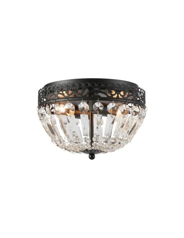 Markslojd ETIENNE Ceiling 2L Black/MC IP21 108598