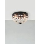 Ceiling lamps with crystals - Markslojd ETIENNE Ceiling 2L Black/MC IP21 108598 - product 4