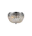 Ceiling lamps with crystals - Markslojd ETIENNE Ceiling 2L IP21 Chrome/MC 108599 - product 1
