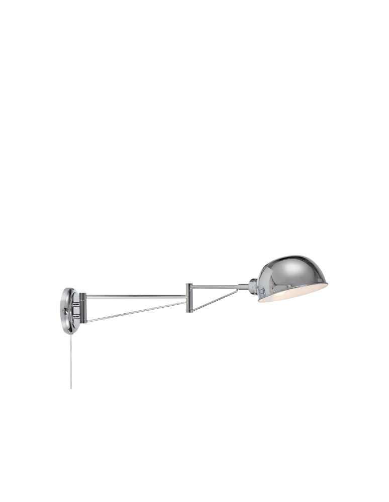 Cantilever wall lamps - Markslojd PORTLAND Wall mounted 1L Chrome 108623 - product kolory-swiatla.pl 1