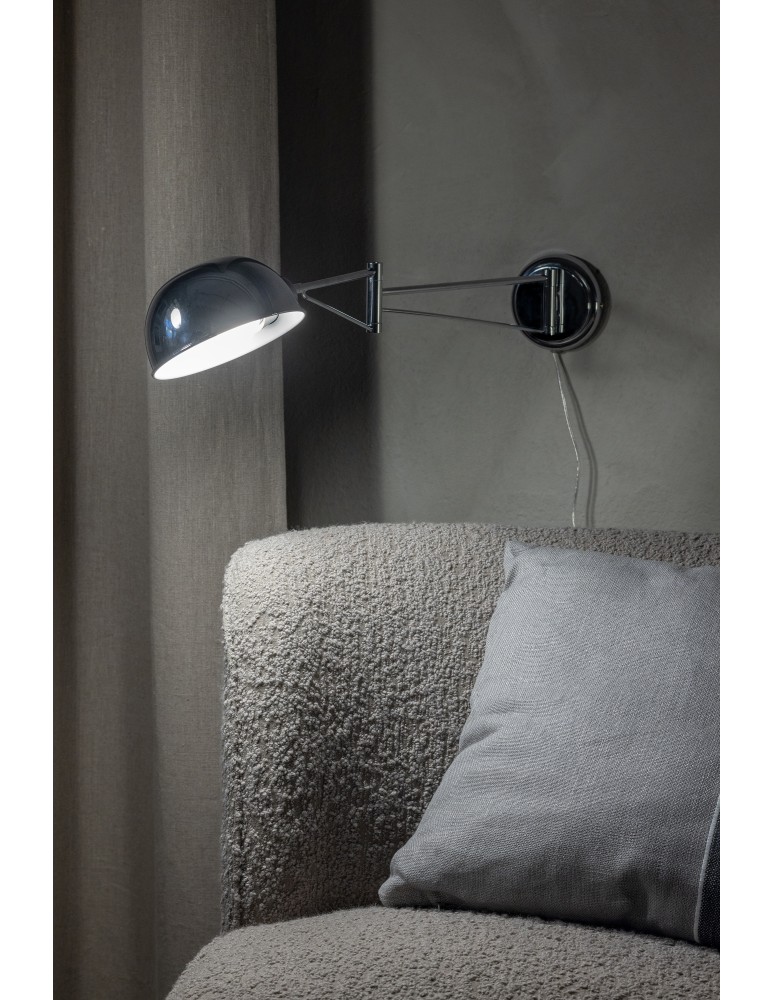Cantilever wall lamps - Markslojd PORTLAND Wall mounted 1L Chrome 108623 - product kolory-swiatla.pl 2