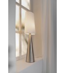 Scandinavian style table lamps - Markslojd CONUS Table 1L Satin Nickel/Broken White 108624 - product 2