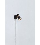 Scandinavian style wall lamps - Markslojd FOLIE Wall Mount 1L Black/Antique Brass 108625 - product 2