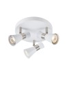 Markslojd FOLIE Ceiling Round 3L White/Satin Nickel 108628