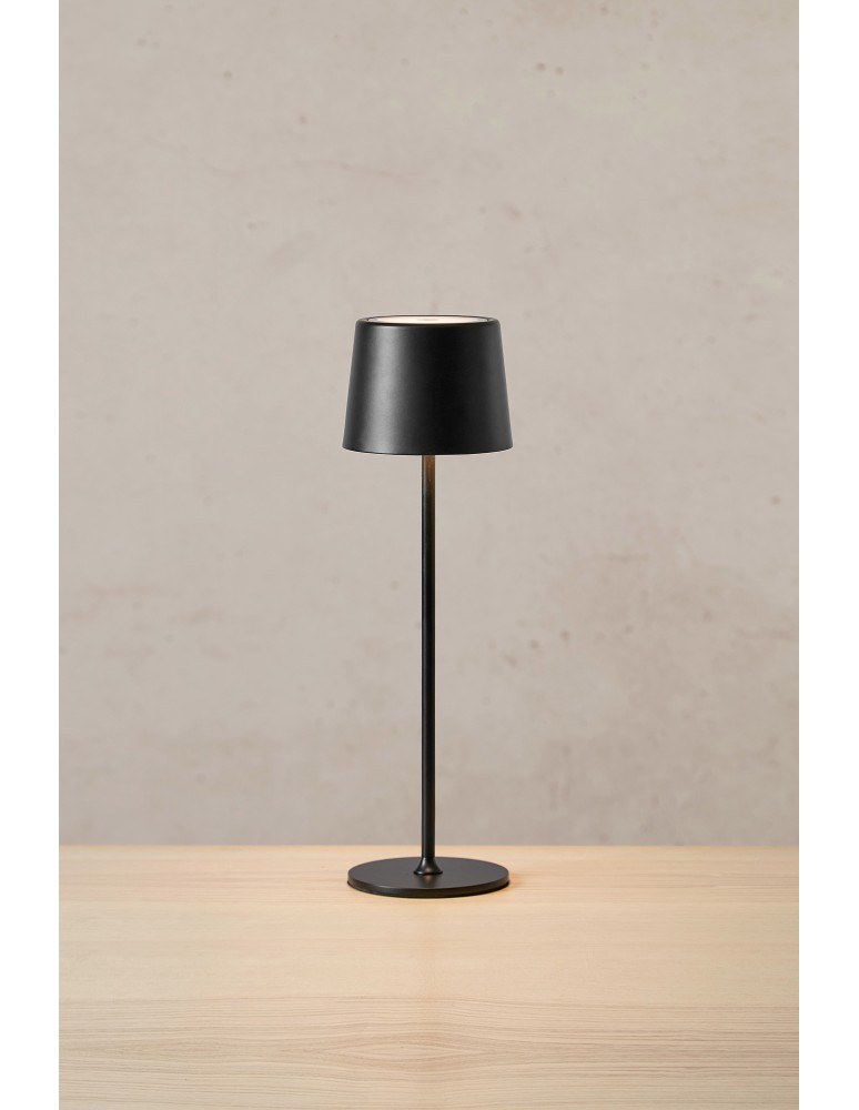 Portable garden lamps - Markslojd FIORE Rechargeable/Rechargeable Table Black Matte IP44 108653 - product kolory-swiatla.pl 2