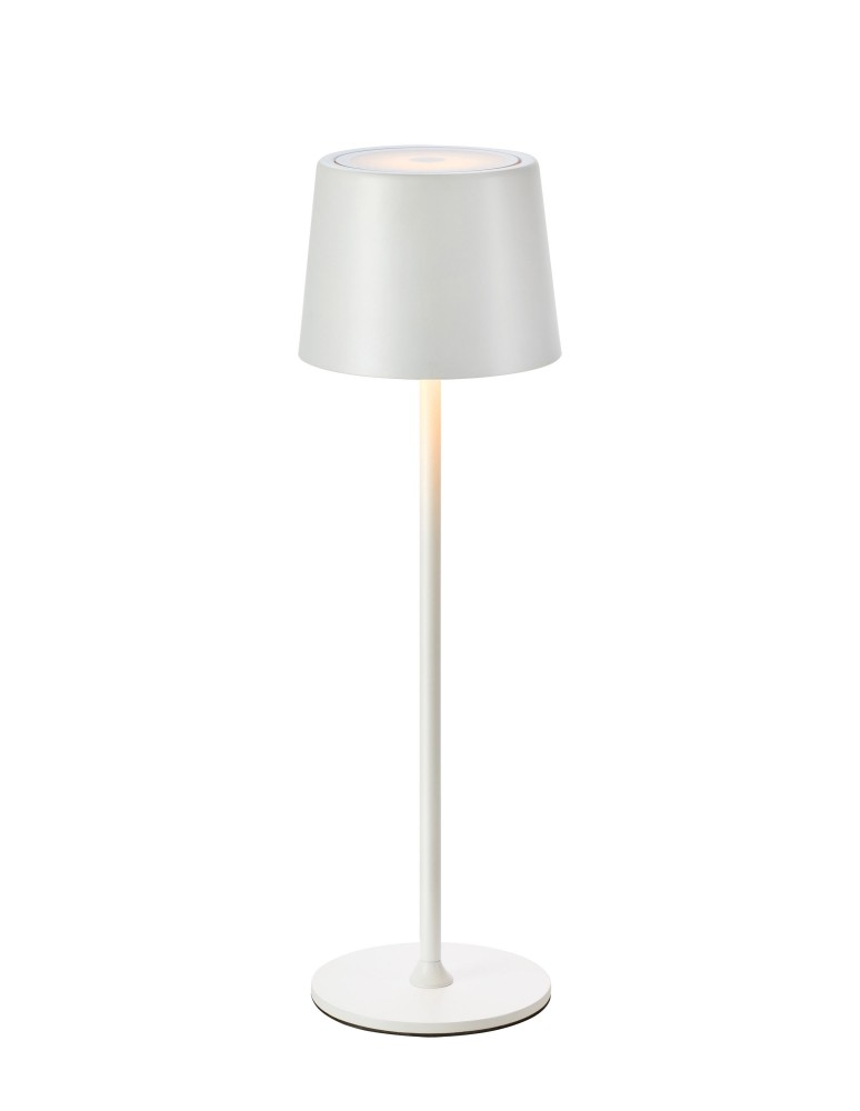 Portable garden lamps - Markslojd FIORE Rechargeable/Rechargeable Table Top Matte White IP44 108654 - product kolory-swiatla.pl 1