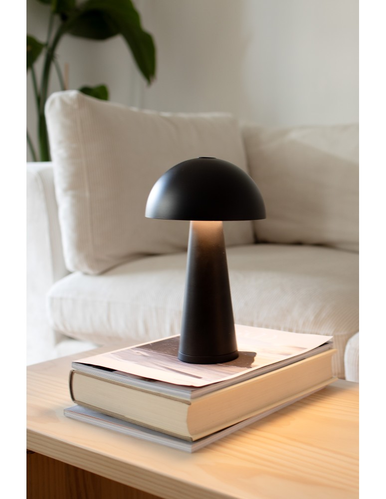 Portable garden lamps - Markslojd FUNGI Rechargeable/Rechargeable Table Black Matte IP44 108655 - product kolory-swiatla.pl 2