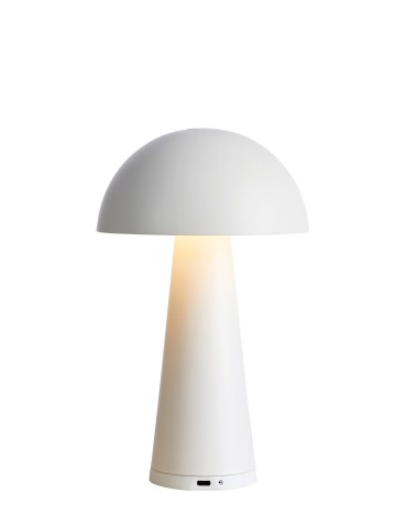 Markslojd FUNGI Rechargeable/Rechargeable Table Lamp White Matte IP44 108656