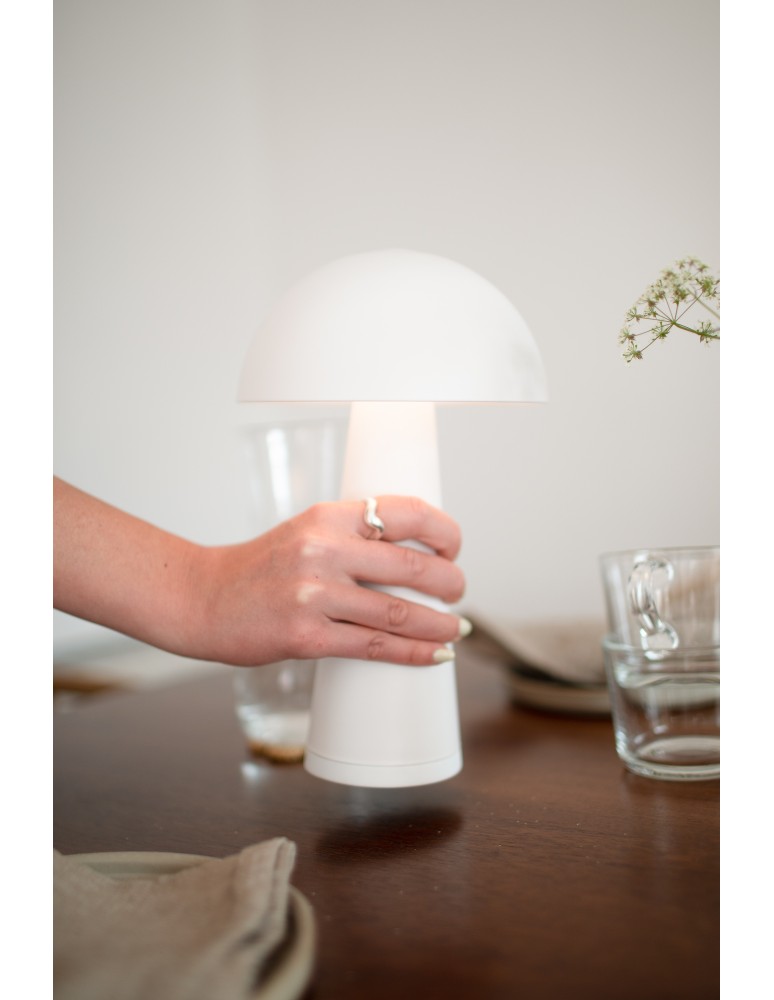 Portable garden lamps - Markslojd FUNGI Rechargeable/Rechargeable Table Lamp White Matte IP44 108656 - product kolory-swiatla.pl 3