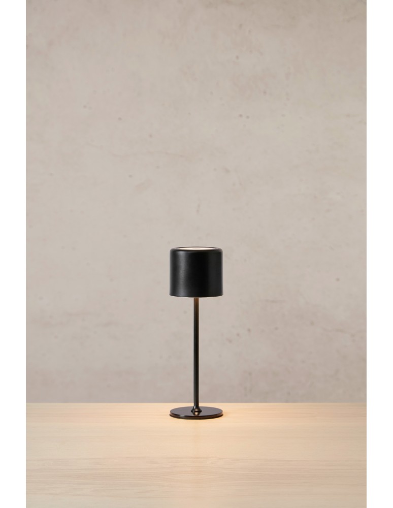 Portable garden lamps - Markslojd FILO Rechargeable/Rechargeable Table Black Matte IP44 108657 - product kolory-swiatla.pl 2