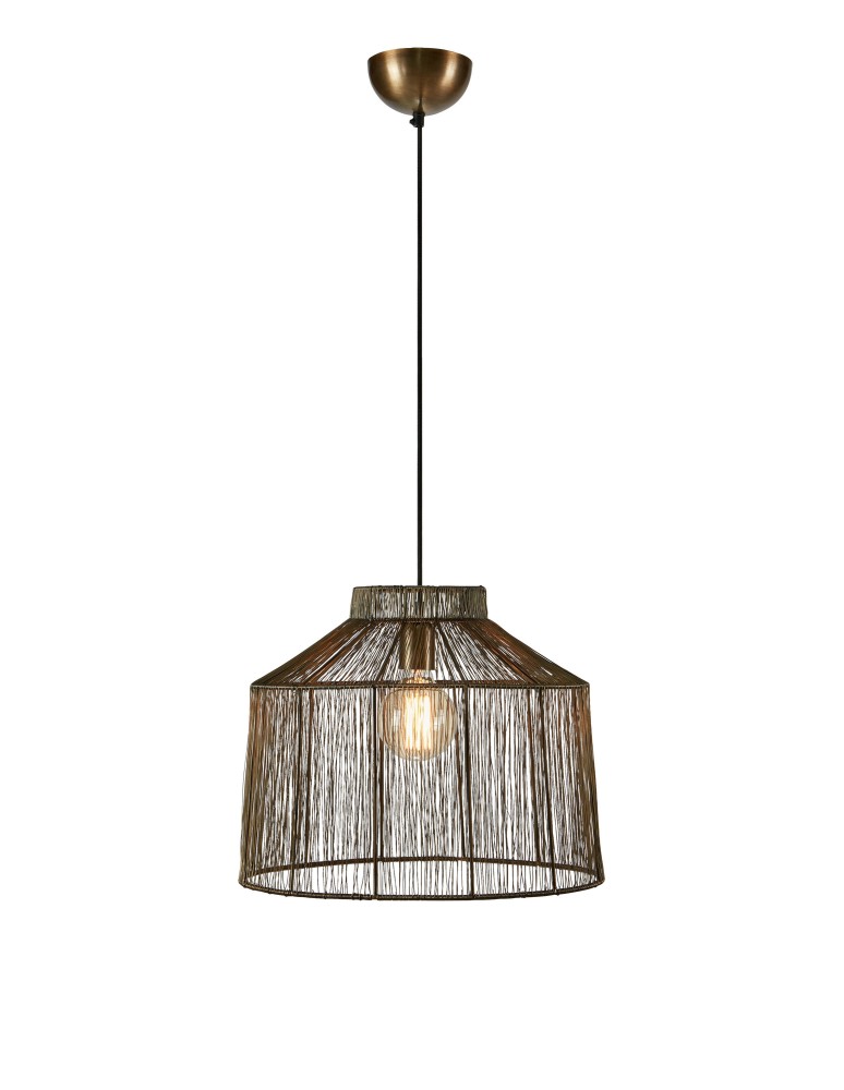 Boho pendant lamps - Markslojd CAPANNA Hanging 1L Antique Brass 108667 - product kolory-swiatla.pl 1