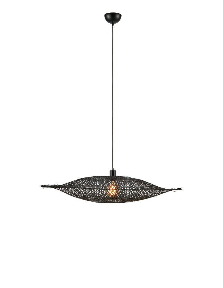 Boho pendant lamps - Markslojd KUMO Hanging 1L 92cm Matte Black 108672 - product kolory-swiatla.pl 1