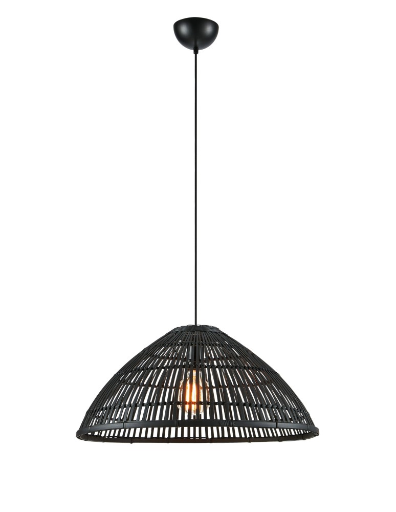Boho pendant lamps - Markslojd CAPELLO Pendant 1L Matte Black 108674 - product kolory-swiatla.pl 1