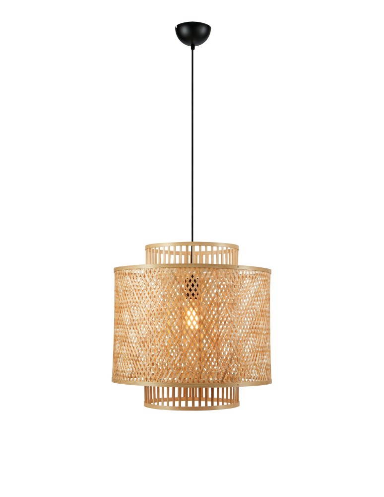 Boho pendant lamps - Markslojd STRATI Pendant 1L Natural Color 108675 - product kolory-swiatla.pl 1