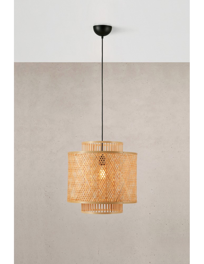 Boho pendant lamps - Markslojd STRATI Pendant 1L Natural Color 108675 - product kolory-swiatla.pl 2